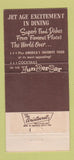 Matchbook Cover - One World Skychef Restaurant Cleveland OH Airport 30 Strike