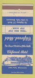 Matchbook Cover - Clifwood Motel Little Falls MN 30 Strike