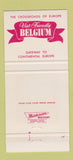 Matchbook Cover - Belgian Tourism Bureau Brussels 30 Strike