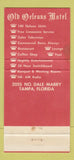 Matchbook Cover - Old Orleans Motel Tampa FL 30 Strike