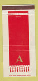 Matchbook Cover - Arlington Hotel Hot Springs National Park AR 30 Strike