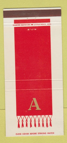 Matchbook Cover - Arlington Hotel Hot Springs National Park AR 30 Strike