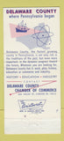 Matchbook Cover - Delaware County PA Tourism WORN 30 Strike