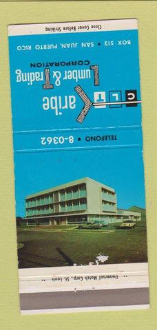 Matchbook Cover - Caribe Lumber & Trading San Juan Puerto Rico 30 Strike
