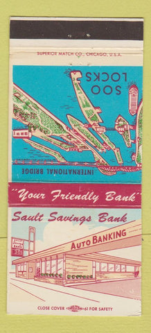 Matchbook Cover - Sault Saving Bank Sault Ste Marie MI 30 Strike