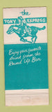Matchbook Cover - Pony Express Restaurant Cortez Colorado 30 Strike