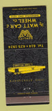Matchbook Cover - Watt Car & Wheel Barnesville OH 30 Strike