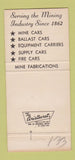 Matchbook Cover - Watt Car & Wheel Barnesville OH 30 Strike