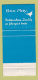 Matchbook Cover - Sea Ray Boats Oxford MI Ray Industries 30 Strike