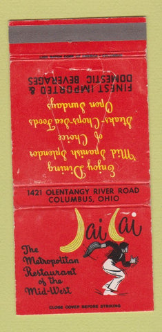Matchbook Cover - Jai Lai Restaurant Columbus OH WEAR 30 Strike
