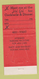 Matchbook Cover - Jai Lai Restaurant Columbus OH WEAR 30 Strike