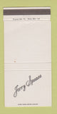 Matchbook Cover - Jerry Spears Funeral Home Columbus OH WEAR 30 Strike