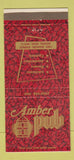 Matchbook Cover - Amber Pub Akron OH 30 Strike