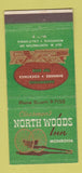 Matchbook Cover - Clearman's North Woods Inn Monrovia CA 30 Strike