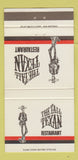 Matchbook Cover - Tall Texan Restaurant San Antonio TX 30 Strike