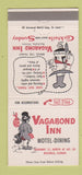 Matchbook Cover - Vagabond Inn Motel Rochelle IL 30 Strike