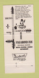 Matchbook Cover - Vagabond Inn Motel Rochelle IL 30 Strike
