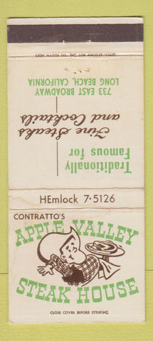 Matchbook Cover - Apple Valley Steak House Long Beach CA WEAR 30 Strike