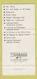 Matchbook Cover - Old Colony Motor Lodge Alexandria VA WEAR 30 Strike