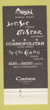 Matchbook Cover - Cosmopolitan Airtel Portland OR hotel 30 Strike