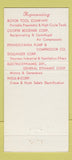 Matchbook Cover - Russell and Olson Manufacturers Reps Detroit MI 30 Strike