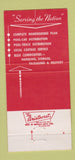 Matchbook Cover - Motor City Warehouses Detroit MI 30 Strike