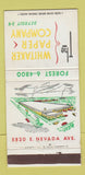 Matchbook Cover - Whitaker Paper Company Detroit MI 30 Strike