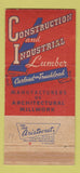 Matchbook Cover - Grace Harbor Lumber Detroit MI 30 Strike