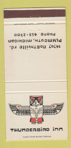 Matchbook Cover - Thunderbird Inn Plymouth MI 30 Strike