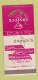 Matchbook Cover - Sayfee's Restaurant Grand Rapids MI 30 Strike