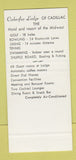 Matchbook Cover - Caberfae Lodge Cadillac MI SAMPLE 30 Strike