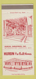 Matchbook Cover - Huron Pre Built Homes Marysville MI SAMPLE 30 Strike