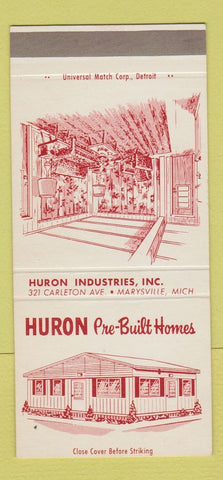 Matchbook Cover - Huron Pre Built Homes Marysville MI SAMPLE 30 Strike