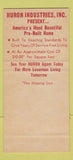 Matchbook Cover - Huron Pre Built Homes Marysville MI SAMPLE 30 Strike