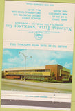 Matchbook Cover - National Title Insurance Miami Fort Lauderdale FL 40 Strike