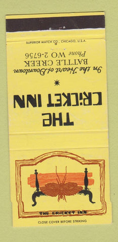 Matchbook Cover - Crickett Inn Battle Creek MI 30 Strike
