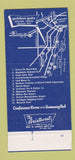 Matchbook Cover - Golden Gate Motor Lodge Southgate MI SAMPLE 30 Strike
