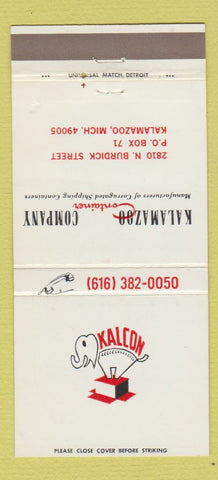 Matchbook Cover - Kalamazoo Container Company Shipping Kalamazoo MI 30 Strike