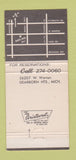 Matchbook Cover - Boar's Head Inn Dearborn Heights MI 30 Strike