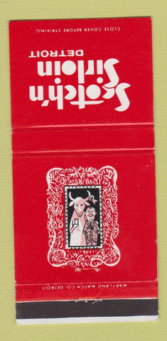 Matchbook Cover - Scotch n Sirloin Detroit MI restaurant 30 Strike