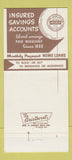Matchbook Cover - Grand Rapids Mutual Savings Loan MI 30 Strike