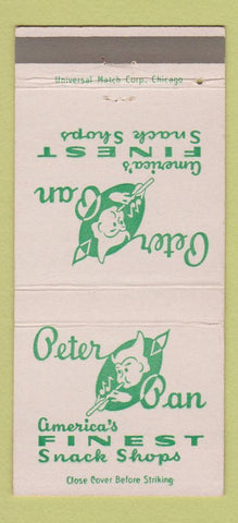 Matchbook Cover - Peter Pan Snack Shop Chicago IL 30 Strike