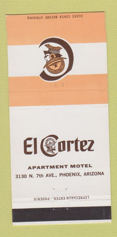 Matchbook Cover - El Cortez Apartment Motel Phoenix AZ 30 Strike