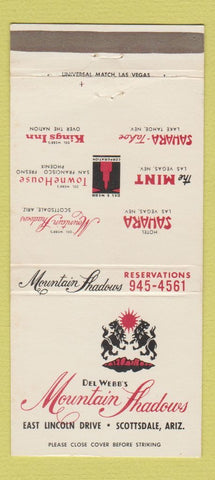 Matchbook Cover - Del Webb's Mountain Shadows Scottsdale AZ 30 Strike