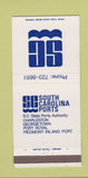 Matchbook Cover - South Carolina Ports Charleston Georgetown SC 30 Strike