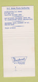 Matchbook Cover - South Carolina Ports Charleston Georgetown SC 30 Strike