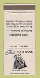 Matchbook Cover - First State Bank Alamo TX 30 Strike