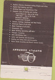 Matchbook Cover - Supply Co Reading Lancaster PA 1960 40 Strike