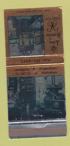 Matchbook Cover - Adele C Morton Antiques San Francisco CA 30 Strike