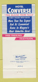 Matchbook Cover - Hotel Converse Nigara Falls NY 30 Strike